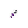 Plug bijou aluminium violet avec clochettes Taille S JINGLE 